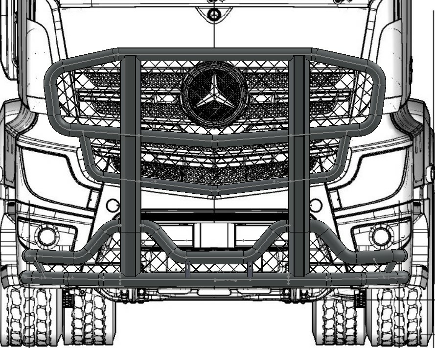 Karjapuskuri Freeway MB Actros 2,3m