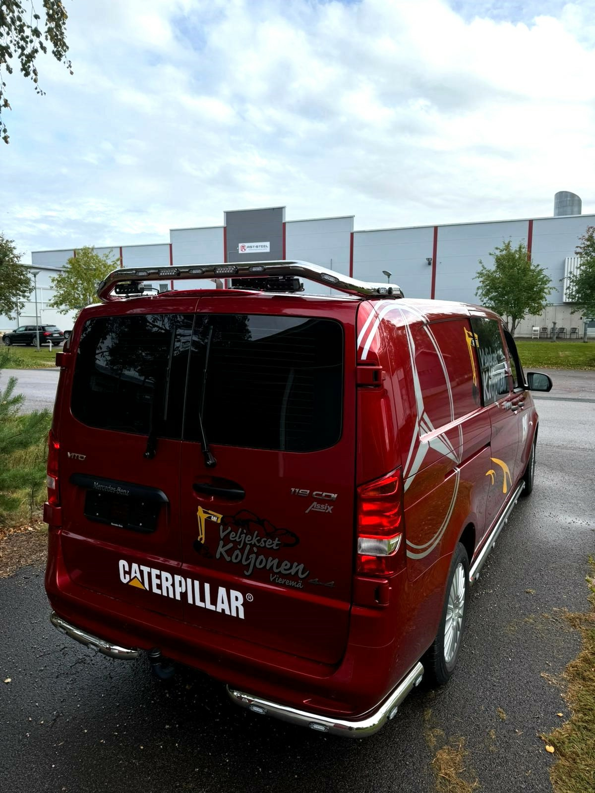 Työvaloteline taakse MB Vito 2015- Pariovella