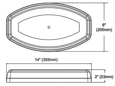 Axixtech LED-Majakkapaneeli, 355mm - Image 3