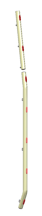 Koristeputket sivutuuliohjaimiin Scania NextGen 2017-, CR17H/CR20H