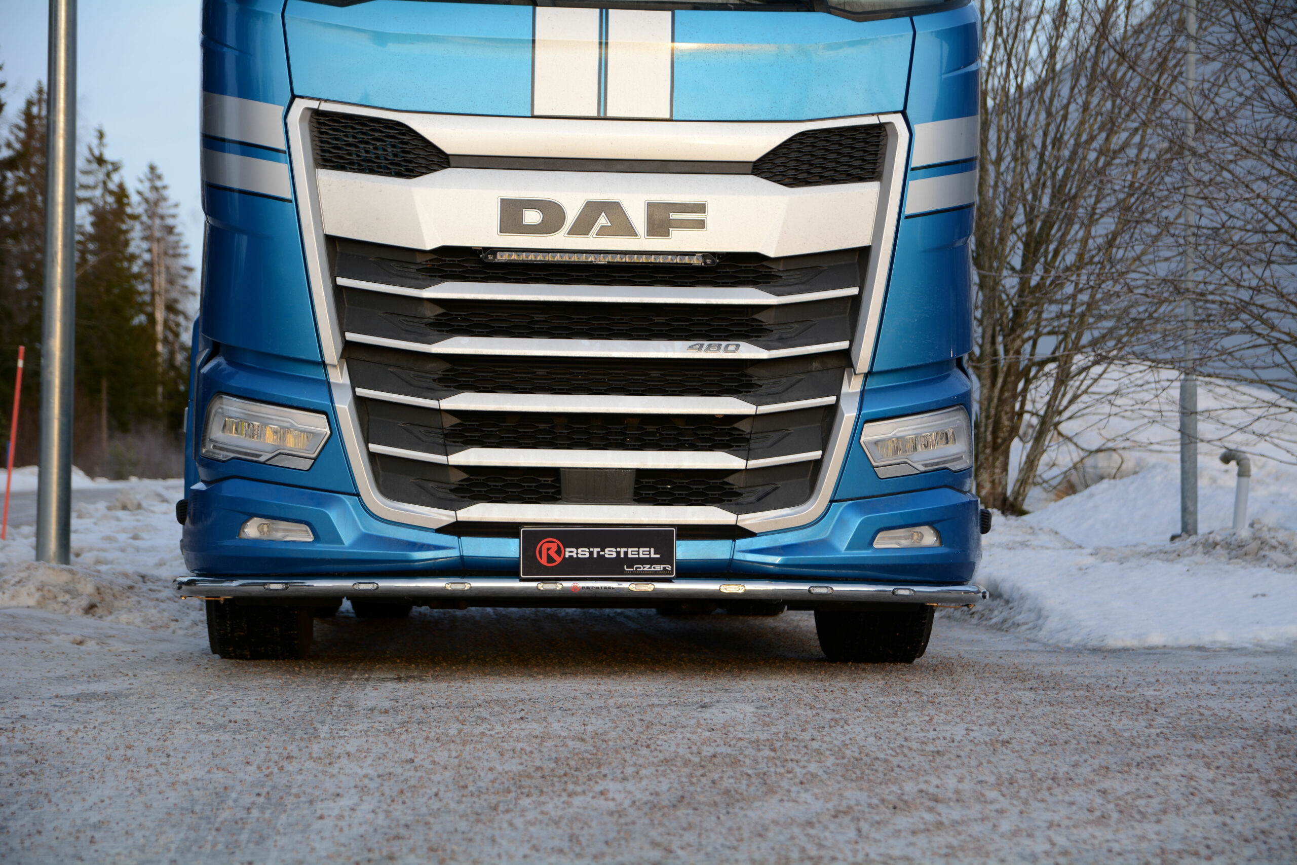 Etuhelmaputki DAF XF / XG / XG+, 22-, Aeropaketilla oleviin autoihin - Image 2