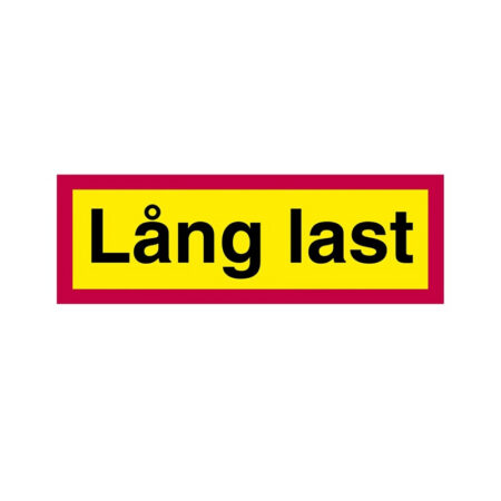 Lång last varoituskyltti 120x40 (Hyväksytty)