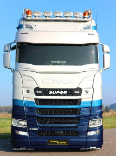 Aurinkolippa Scania NG 2017- (curved edge)