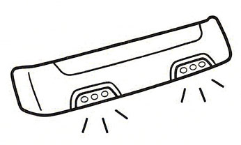 Äärivalot aurinkolippaan