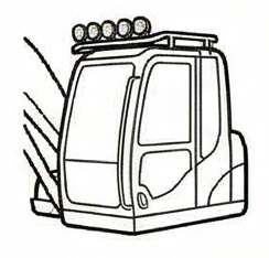 Light Bars for Excavator Roof