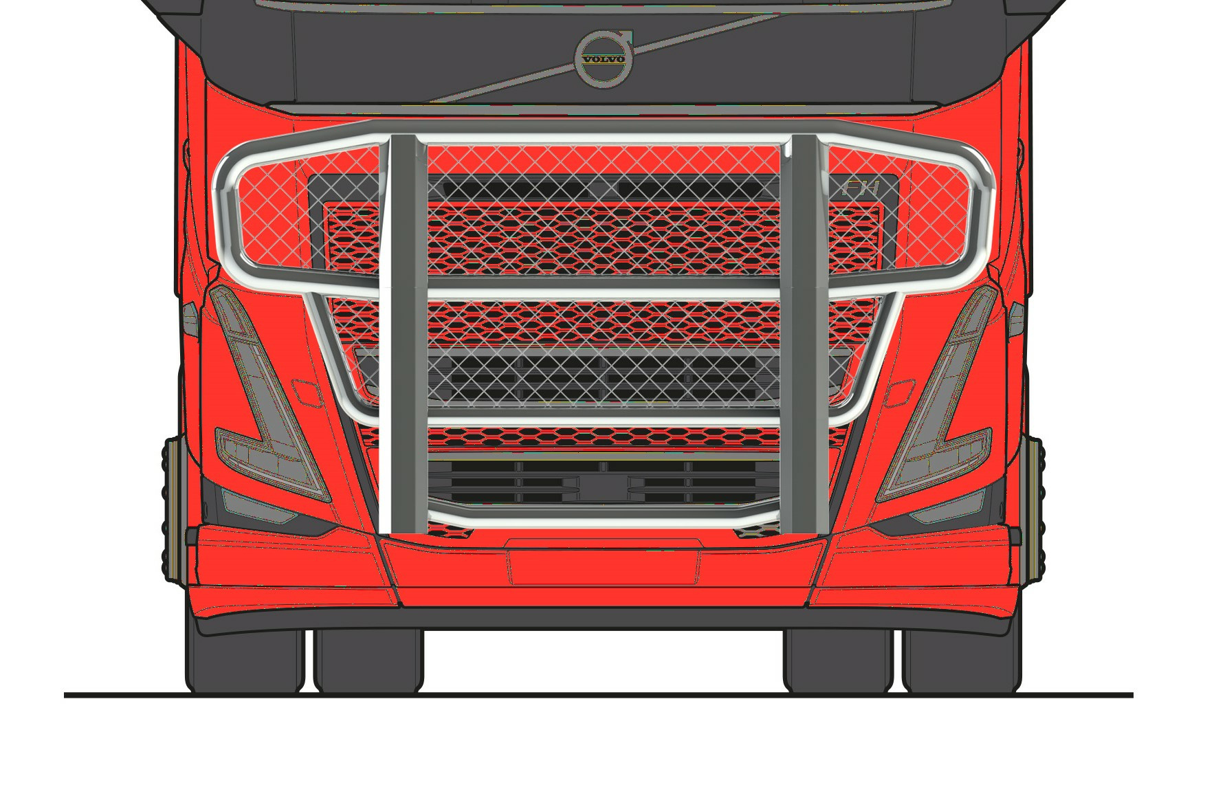 Bull Bar Dakar V29 Volvo FH4