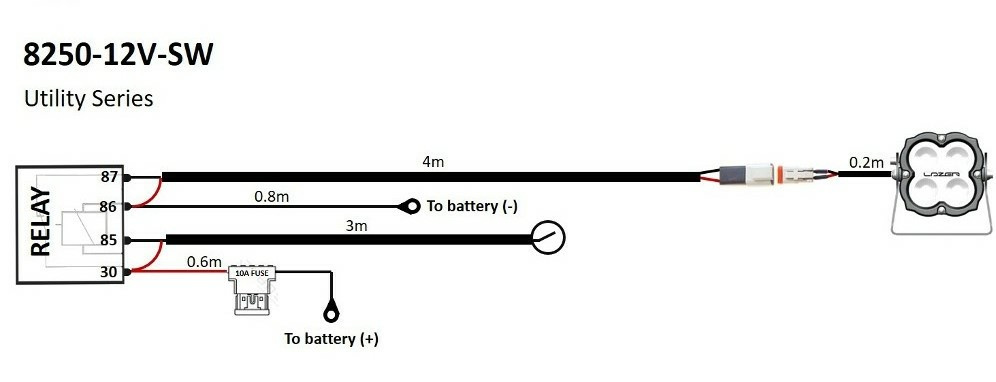 Single Lamp Wiring Kit Lazer Utility - Image 2