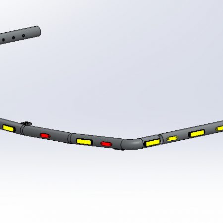 Rear Bar / Counterweight Doosan DX225LC-7 (without sheet guard)
