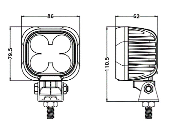 Revon LED Work Light 50W/4250lm - Image 2
