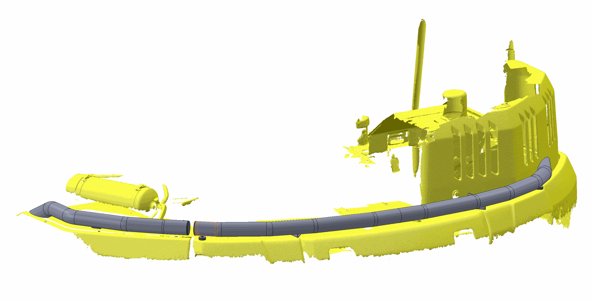 Rear Bar Volvo ECR145F 2025- - Image 2