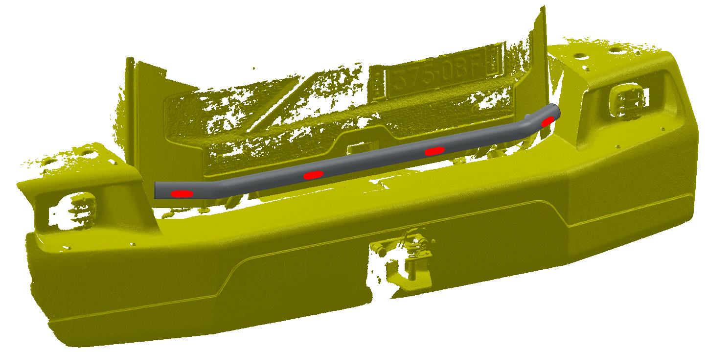 Rear Bar Volvo L150H, L180H, L220H