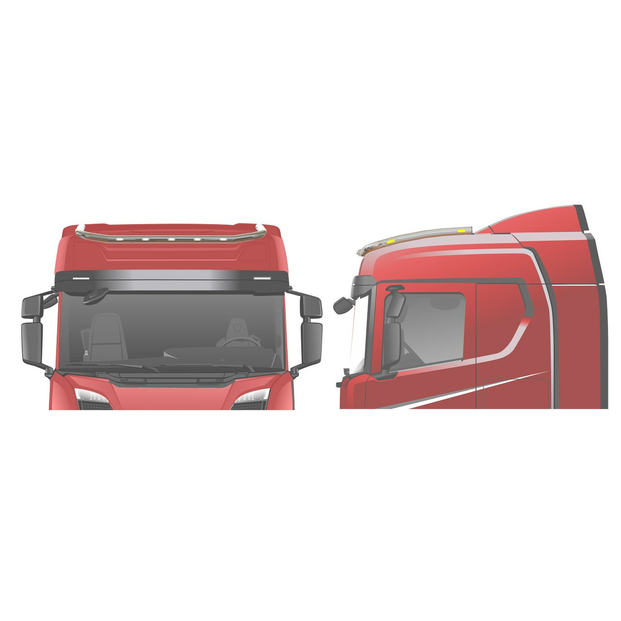Roof Bar Basic Medium V31 Scania NextGen - Normal - Image 2