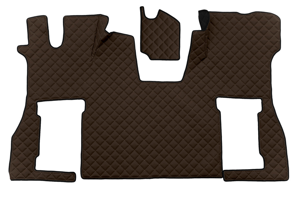 Leather Floor Mat Scania NextGen S-Series 2017- Automatic transmission / flat floor / Suspension passenger seat