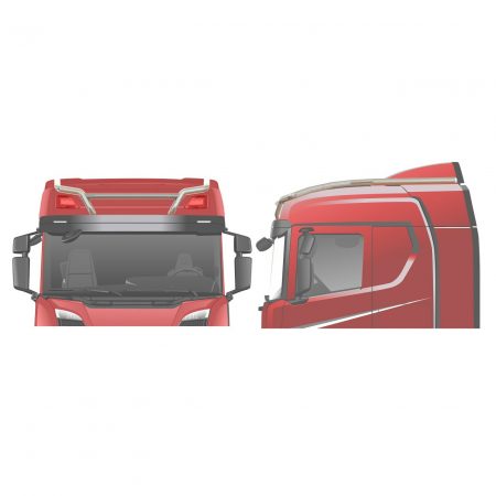 Roof Bar With Long Side Extensions (20N) Scania NG17- Normal Cab