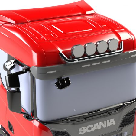 Kuvassa Lisävaloteline katolle Scania NG P/ G/ R 2017- (Normaali)